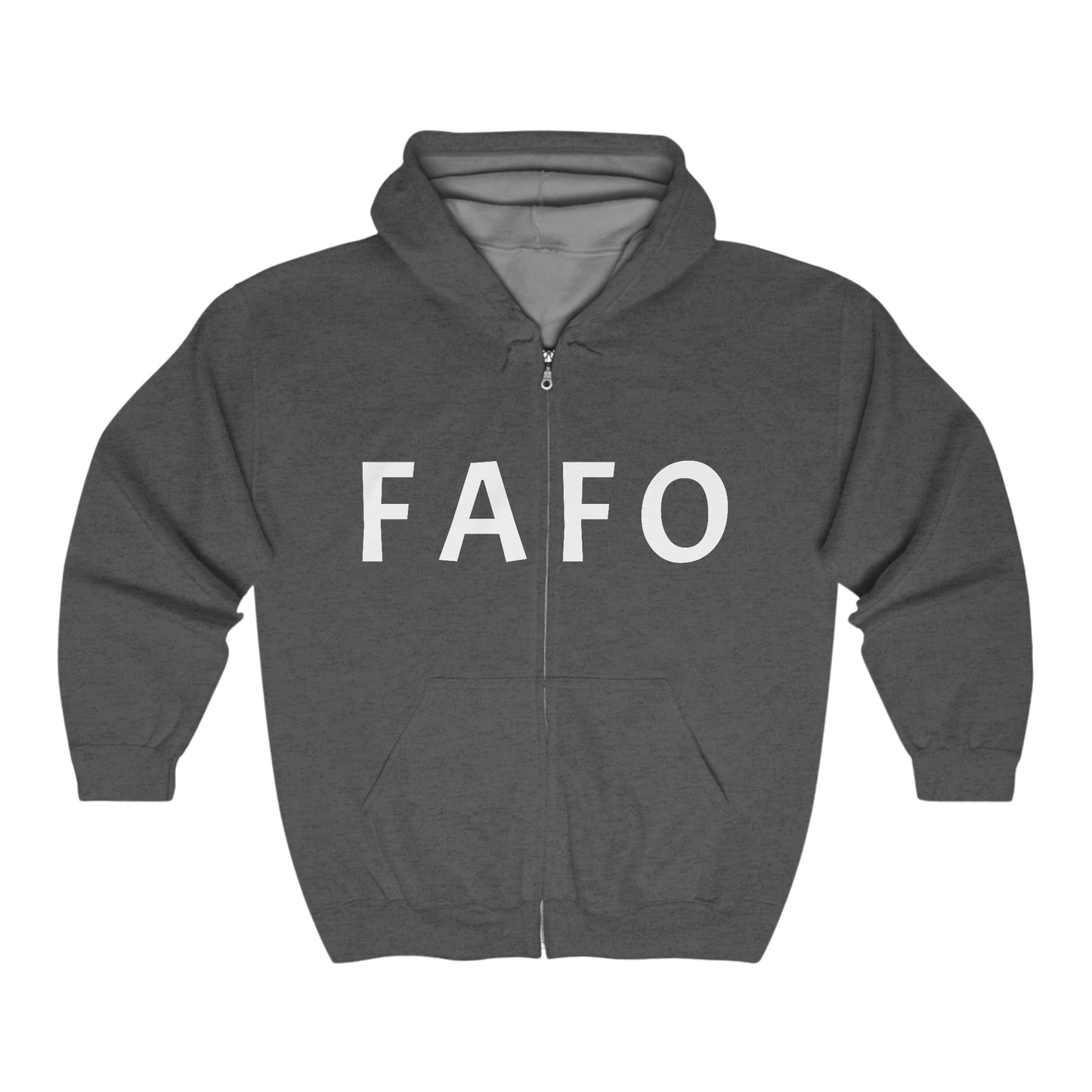 FrogBosses #FAFO Mens Heavy Blend™ Full Zip Hooded Sweatshirt