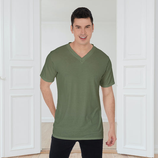 All-Over Print V-Neck T-Shirt