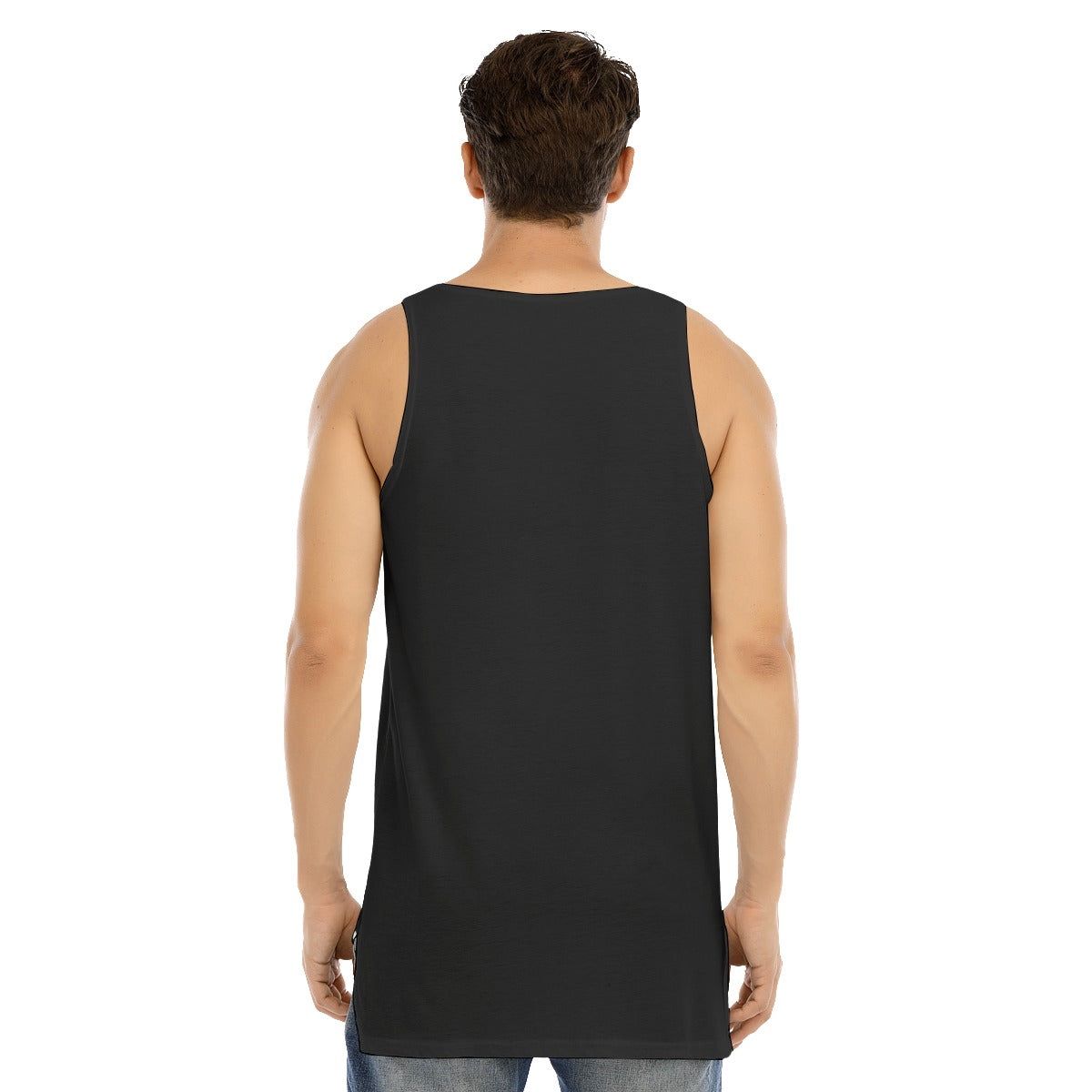 FrogBosses Men's Curved Hem Long Tank Top