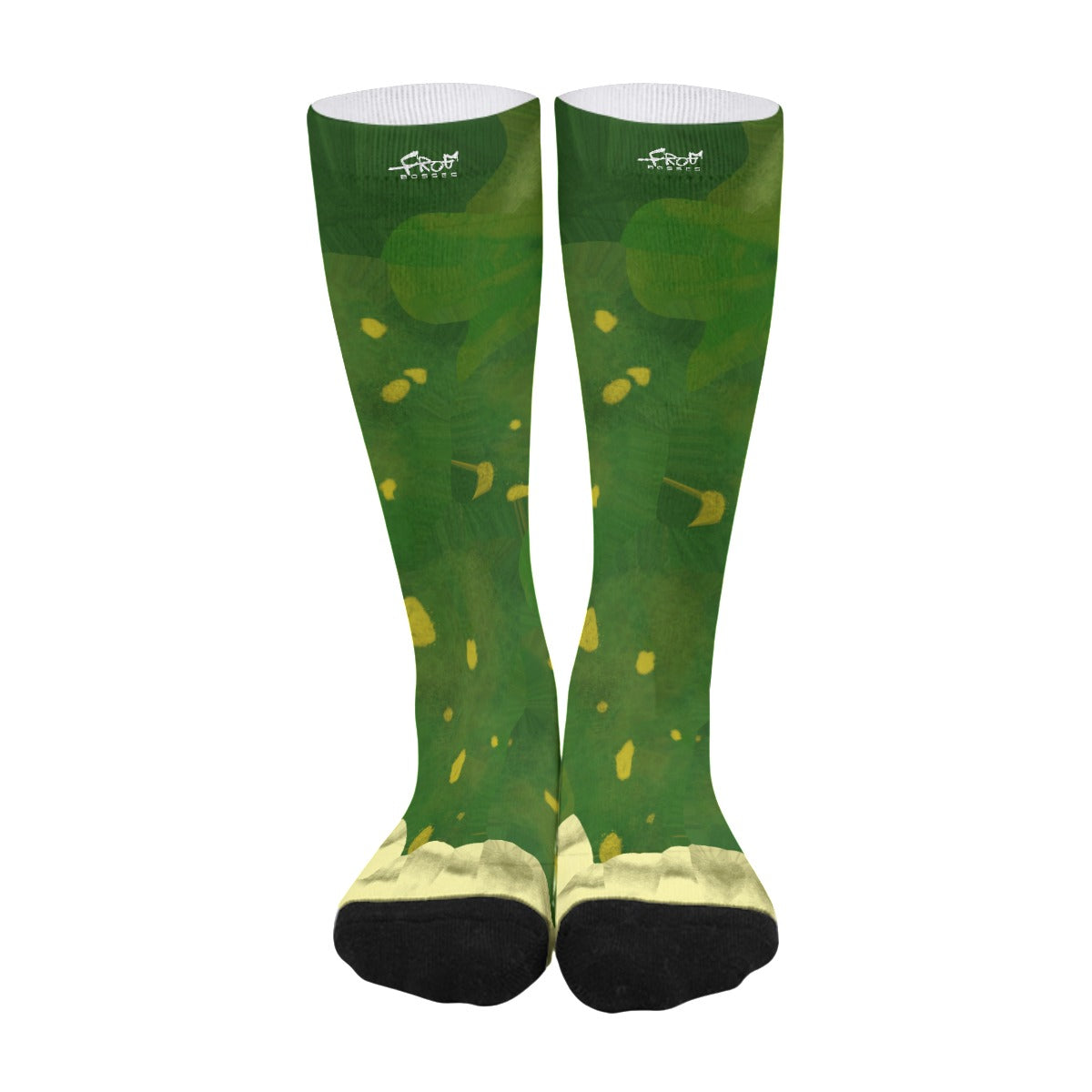 FrogBosses - Green Frog Skin Long Socks ( mens or womens)