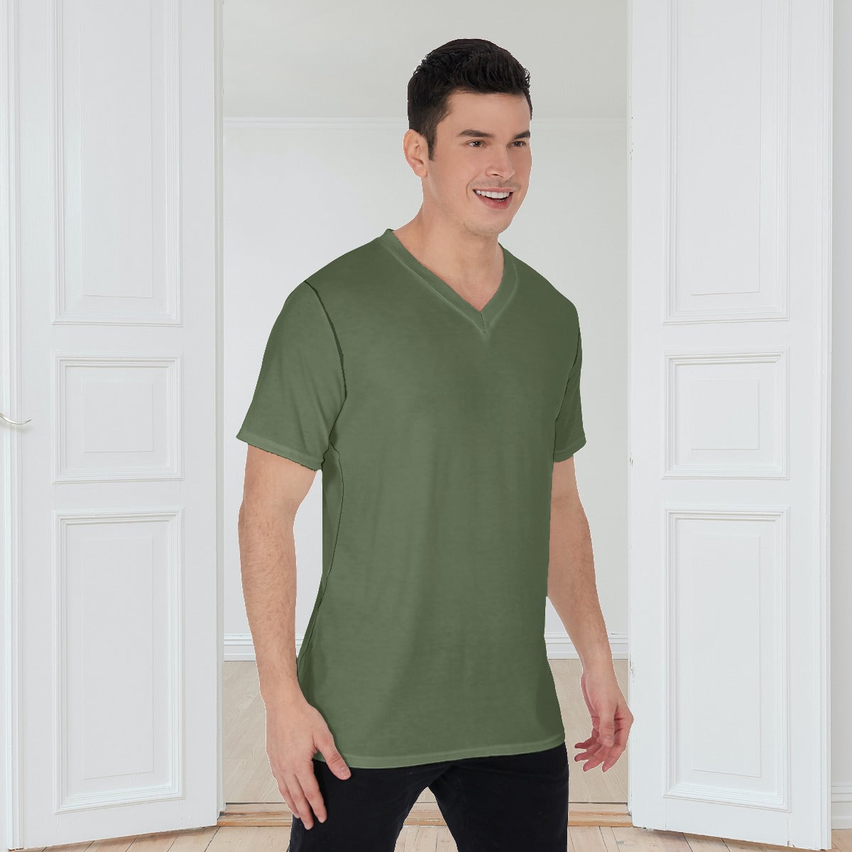 All-Over Print V-Neck T-Shirt